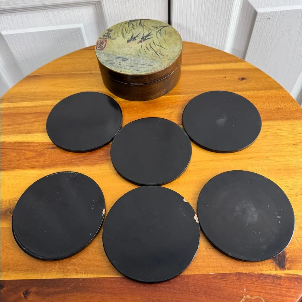 Pier 1 Chinese traditional design coasters‎ set of 6